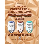 Munish Bhandari's Handbook on Corporate & Economic Laws for CA Final May 2022 Exam [New Syllabus] by Bestword Publications